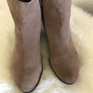 Sam Edelman Lucca Four Buckle Suede Block Heel Booties